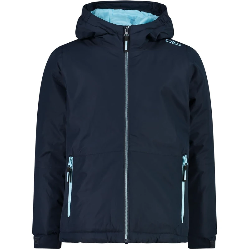 CMP - Kid G Jacket Fix Hood, Black Blue, 152