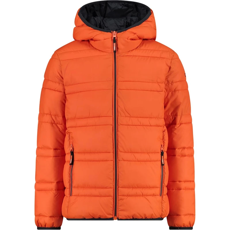CMP - Kid Jacket Fix Hood, Orange, 140