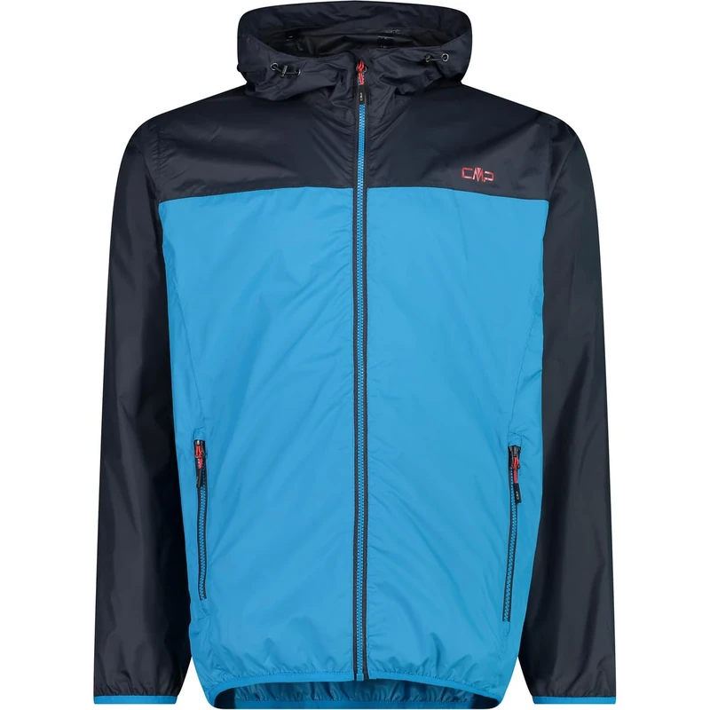 CMP - Man Jacket Rain Fix Hood, Danube, 58