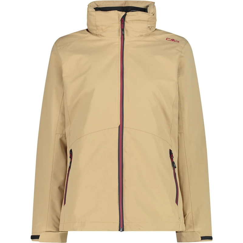 CMP - Woman Jacket Zip Hood Detachble Inn.Jacket, Sesame, XXS