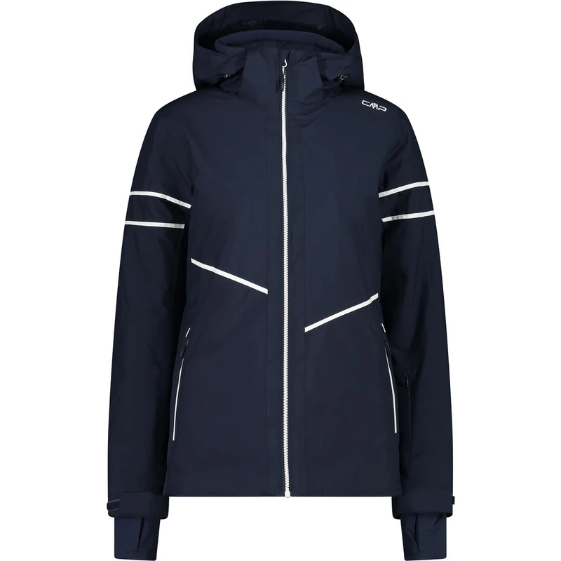 CMP - Woman Jacket Zip Hood, Black Blue, XXS