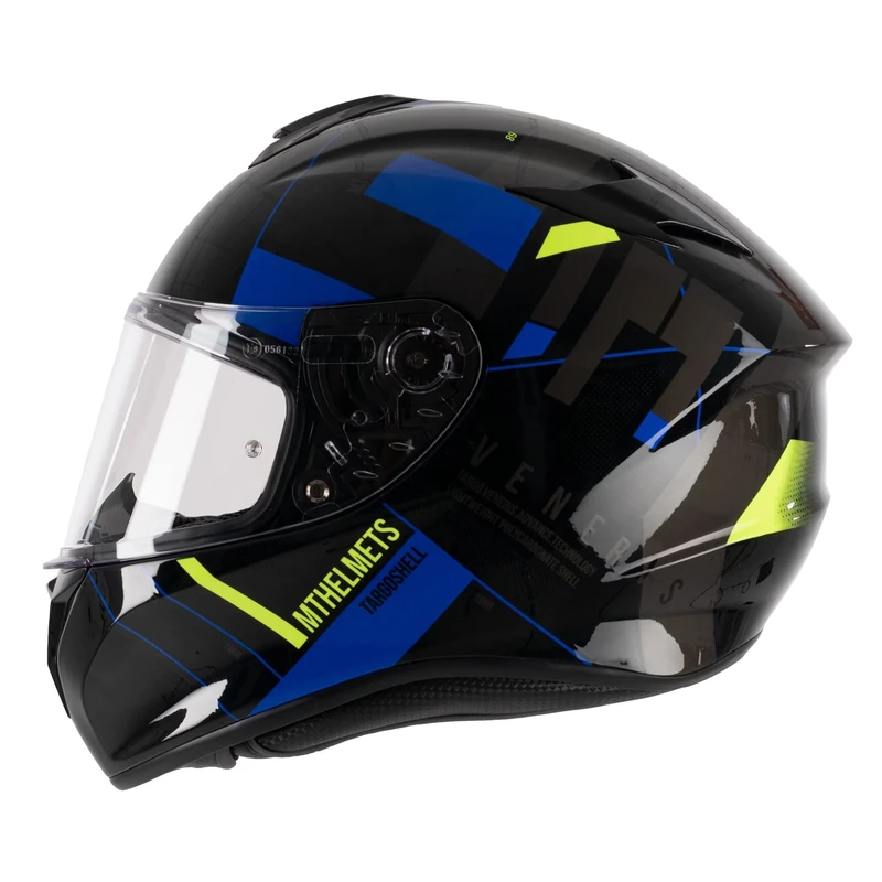MT Helmets Targo Full Face Motorcycle Helmet - Veneris A1 Gloss Blue - XS - Image 1
