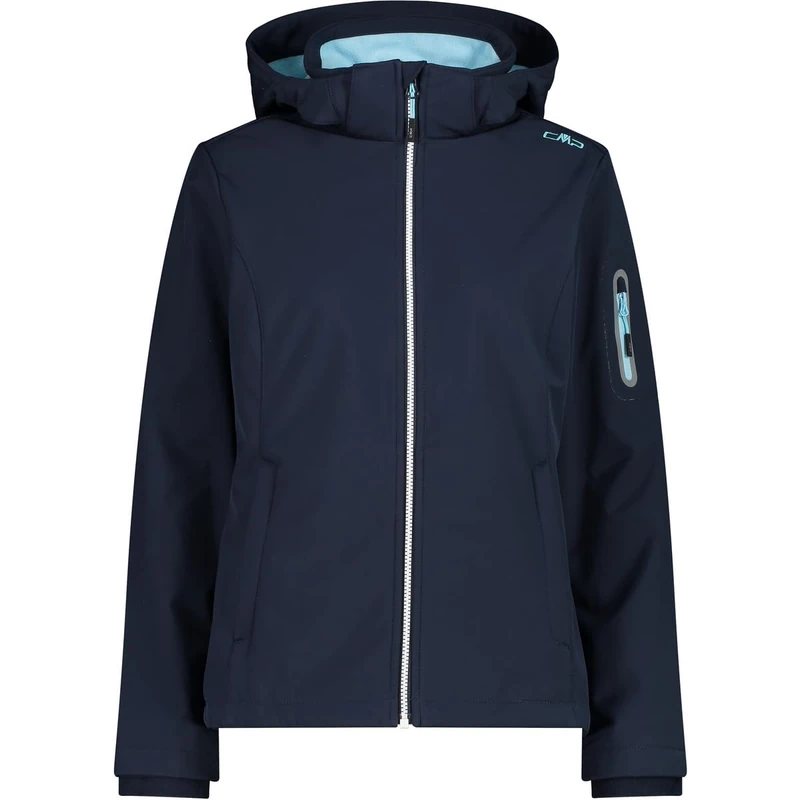 CMP - Woman Jacket Zip Hood, B.Blue-Anise, XXXL