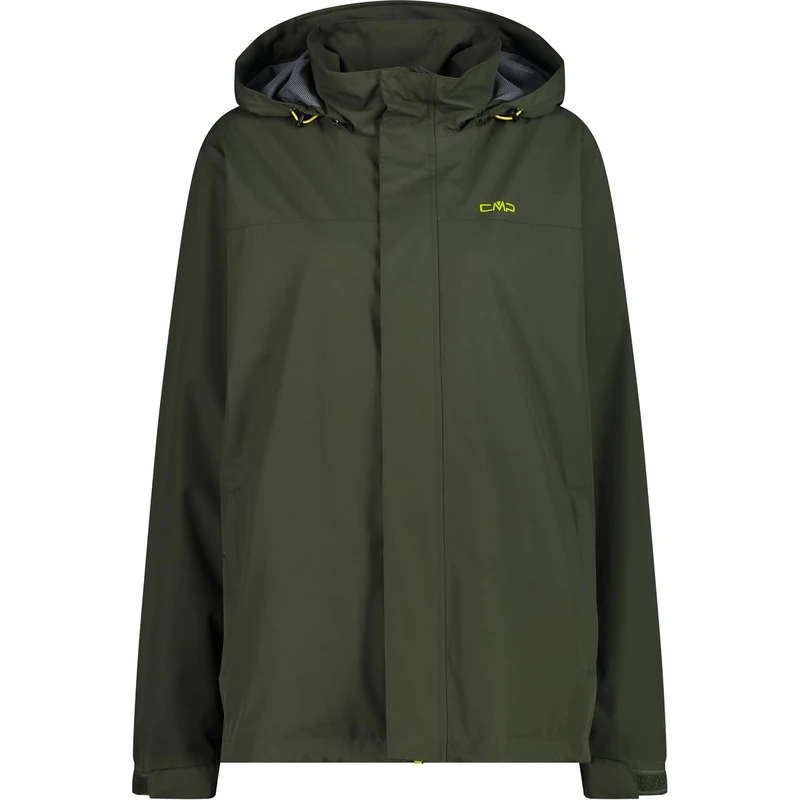 CMP - Man Jacket Snaps Hood, Oil Green, 54