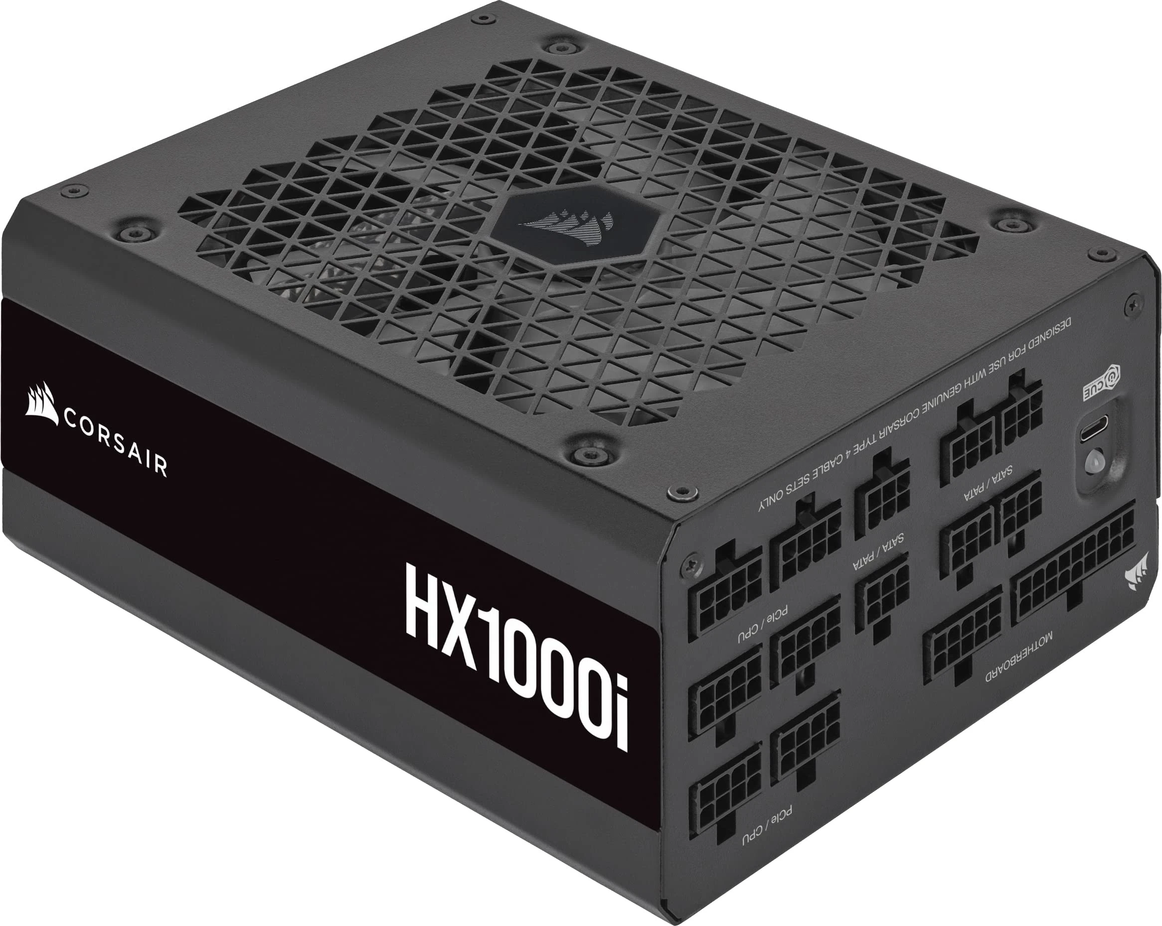 CORSAIR HXI HX1000I, 1000w, Fully Modular, 80 Plus Platinum, 8 Sata, 8 Molex, 2 Eps, 5 Pci-e Power Supply (CP-9020259-NA)