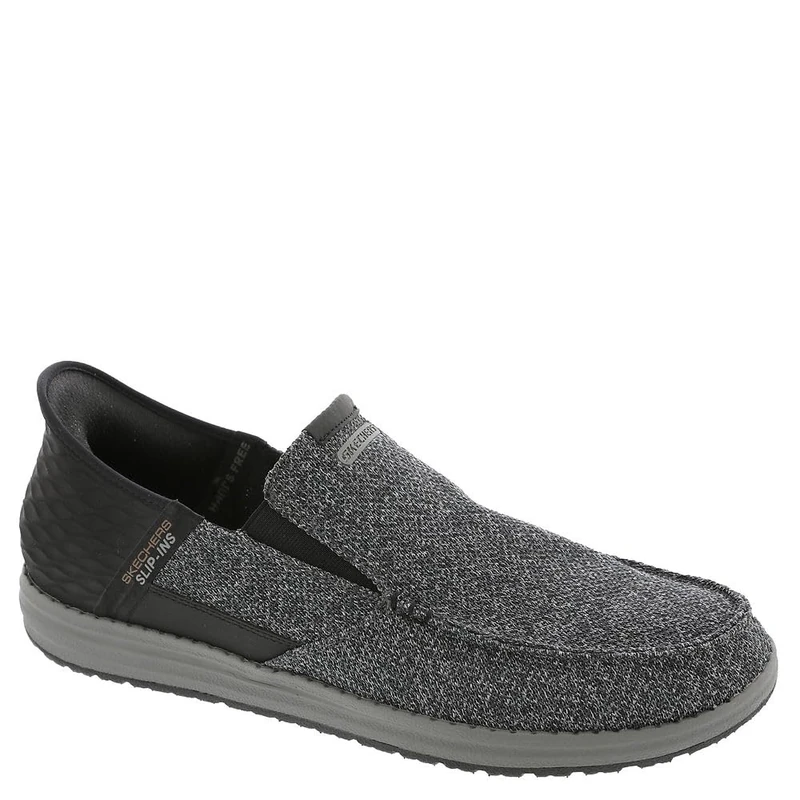 Skechers Men's Melson-Bentin Hands Free Slip-in Moccasin, Black, 10.5 UK
