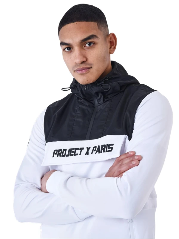 PROJECT X PARIS Men's Sweatshirt, 100% Polyester, White, Size XL