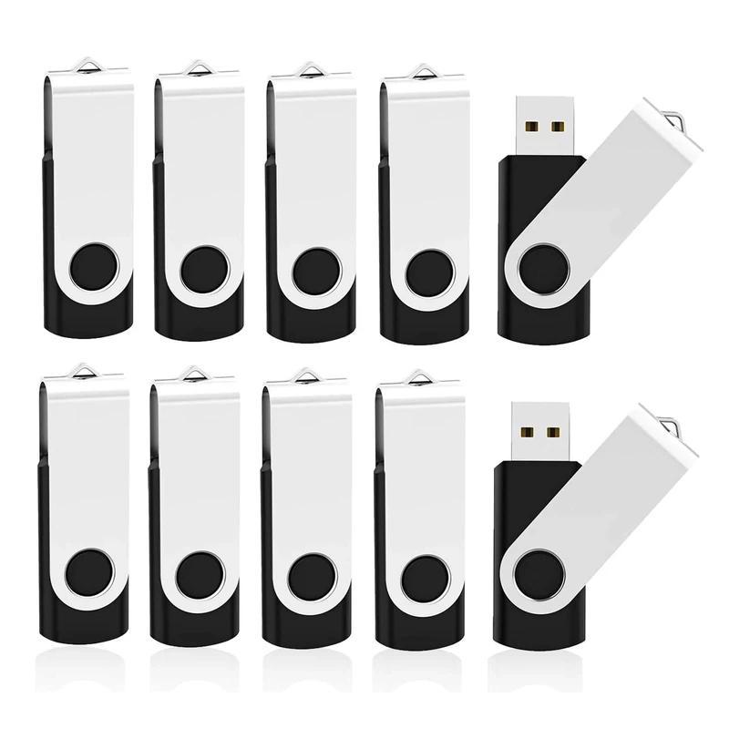 Kootion 10 x 64GB USB 2.0 Flash Drive - Black