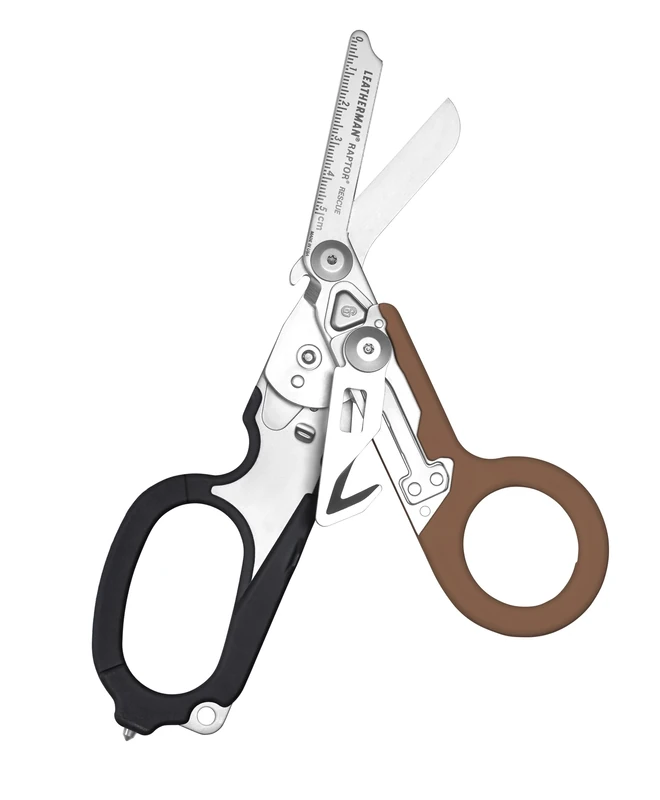 Leatherman Raptor Rescue - Emergency Response Folding Shears with Strap Cutter & Glass Breaker, Coyote Tan/Black with Molle Holster