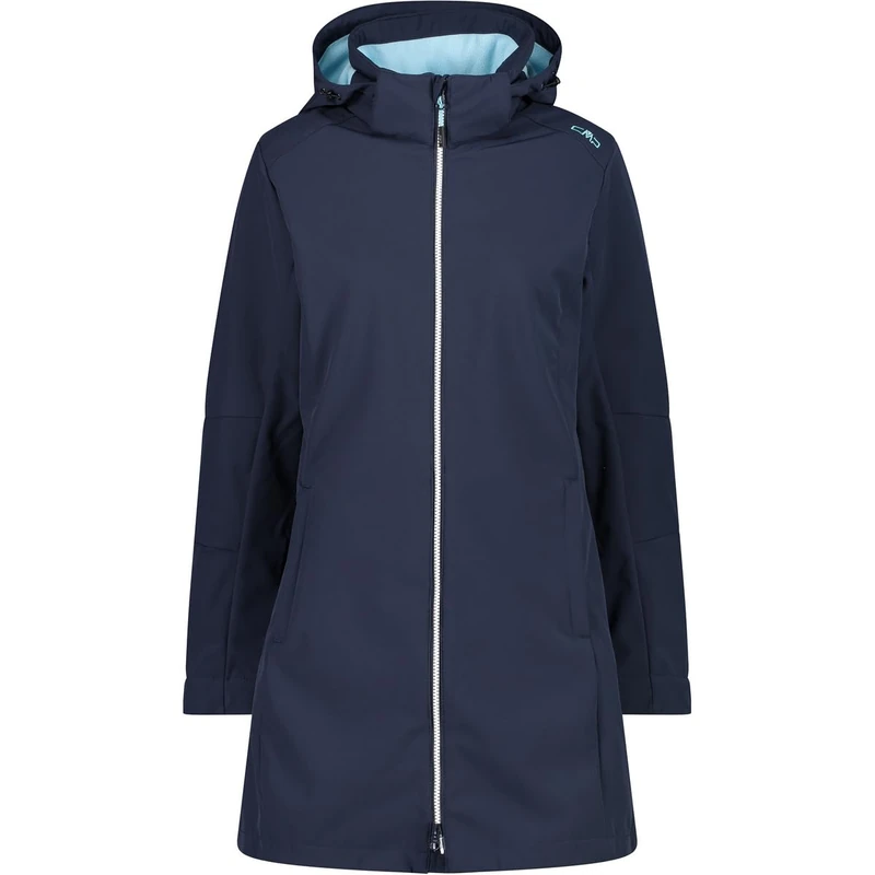 CMP - Woman Parka Zip Hood, B.Blue-Anise, XXS