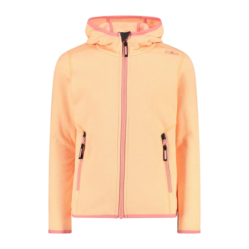CMP - Kid G Jacket Fix Hood, Melon-Peach-White, 98