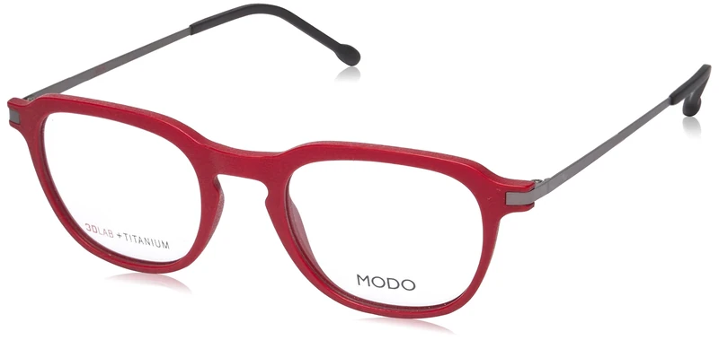 MODO & ECO Sigma Glasses, Dark Red, 48 for Men, Dark Red