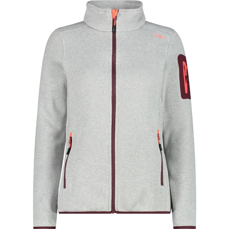 CMP - Woman Jacket, Chalk-Burgundy, XXS