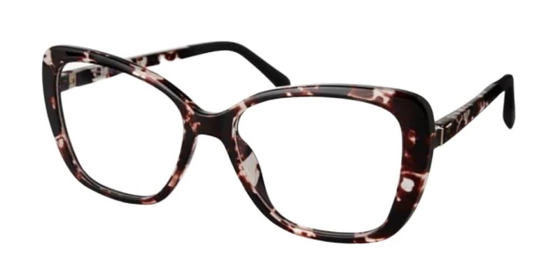 MODO & ECO Hazel Glasses, Dark Purple TORT, 52 for Women, Dark Purple Tort, UK 24