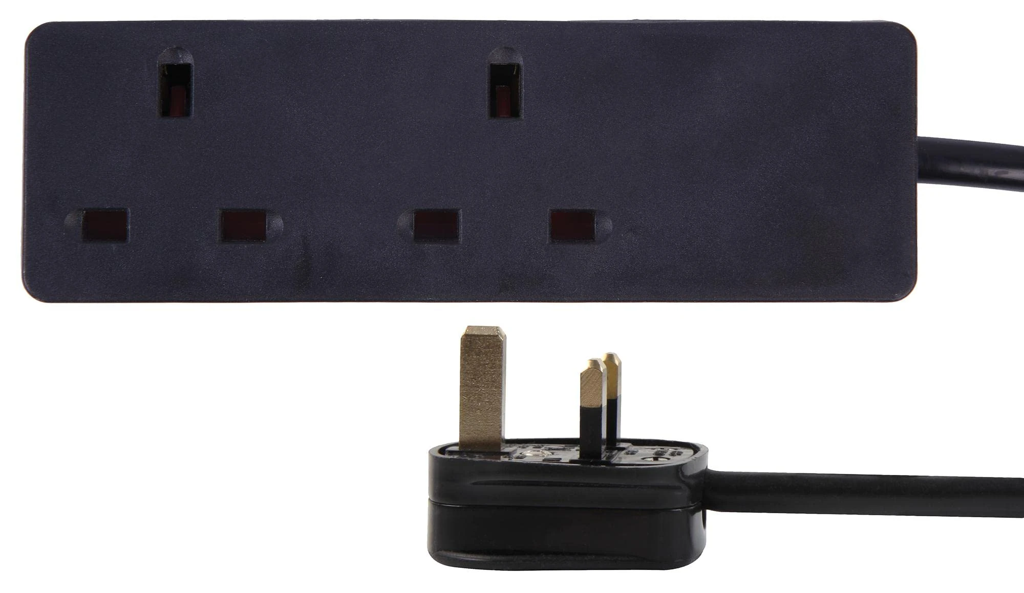PRO ELEC PELB1992 Mains Extension Lead, 2 Gang, 7.5m, Black