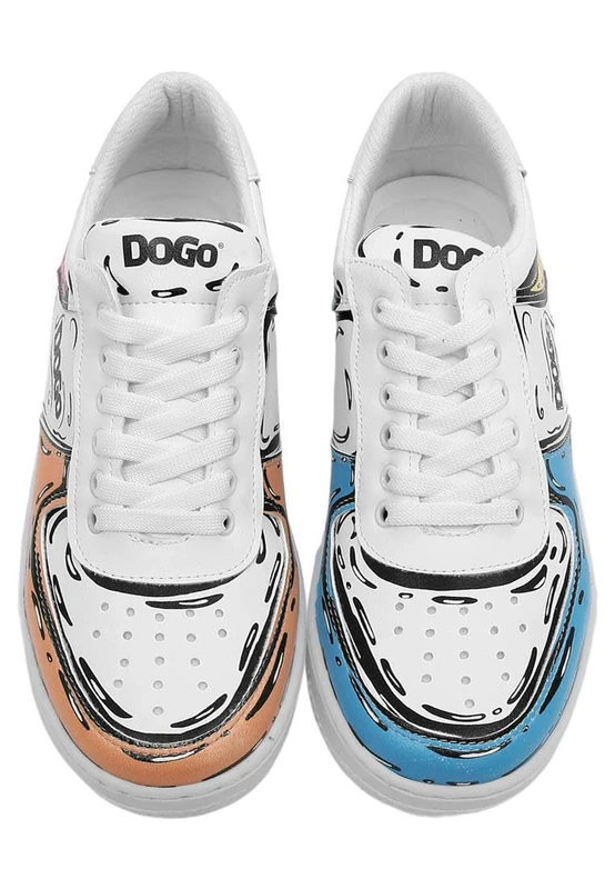 DOGO Women's Dice Sneakers, Blanc, 5.5 UK - Image 1