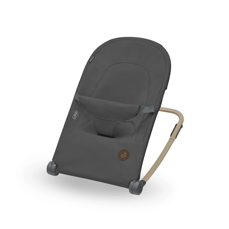 Maxi-Cosi Loa Baby Rocker, Ultra-Compact Fold, Lightweight Bouncer, Two Recline Positions, Portable Rocker with 100% Recycled Fabrics, 0 - Approx. 2 years, 0-12 kg, Beyond Graphite