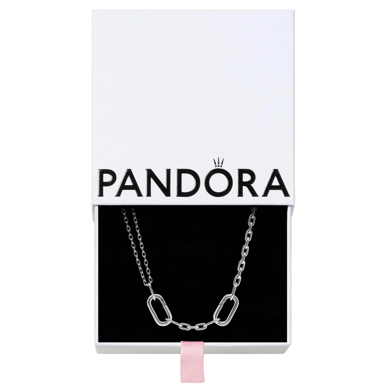 Pandora ME Sterling silver double link necklace, 45