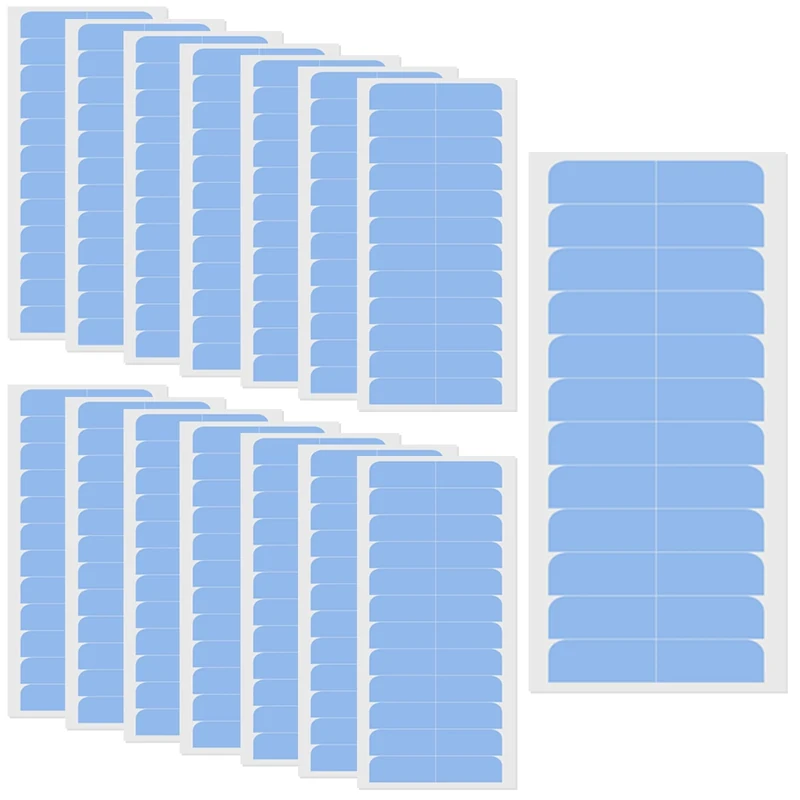 NICECRAFT 180 Pcs Hair Extension Tape Taps, Double Sided Adhesive Hair Extension Tape Replacement (Blue)