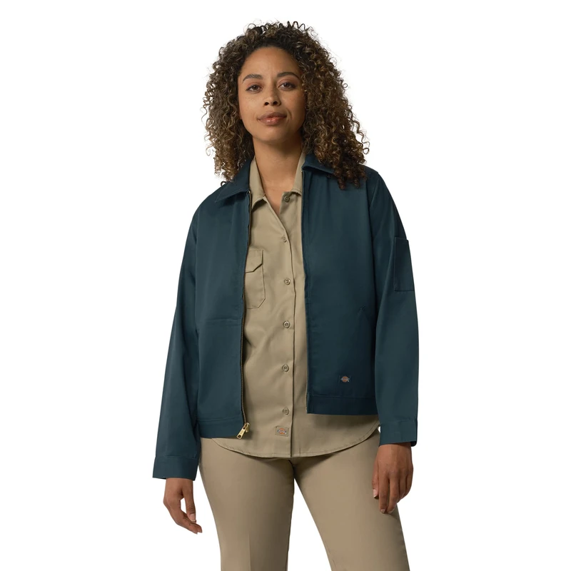 Dickies Women's Unlined Eisenhower Jacket, Airforce Blue, XS