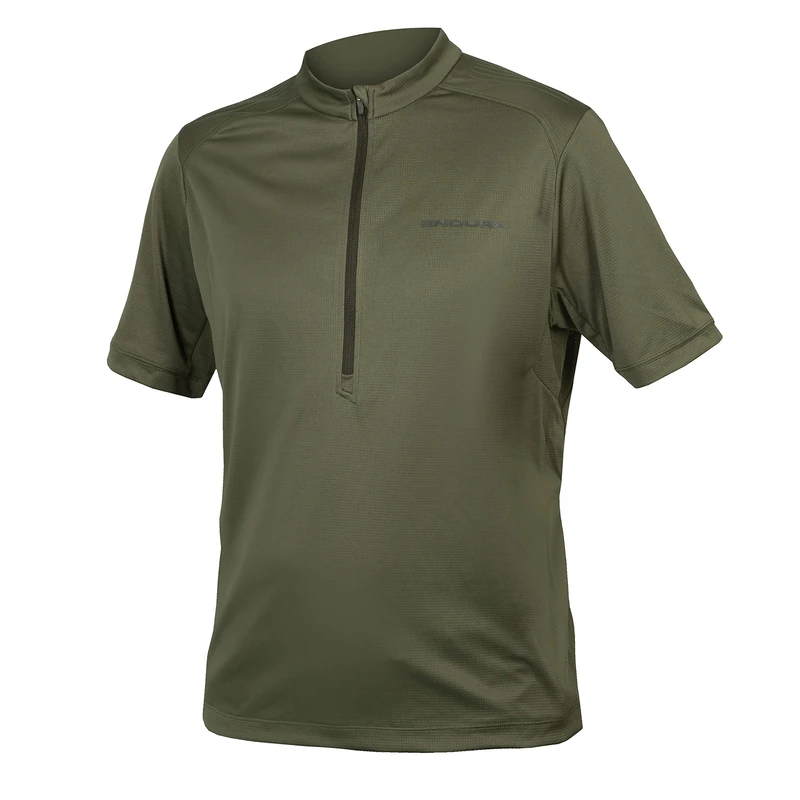 Endura Men's Hummvee Ray II Short Sleeve Jersey, Olive Green, M - Image 1