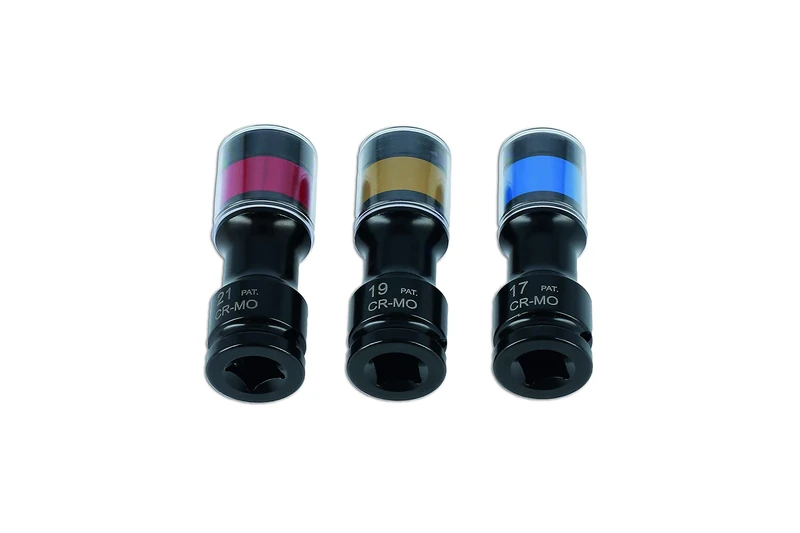 Laser 8593 Alloy Wheel Torsion Socket Set 3pc