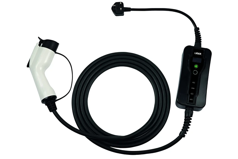 Laser 8629 EV Charging Cable - Type 1 Female to UK 3 Pin Plug 13A Single Phase