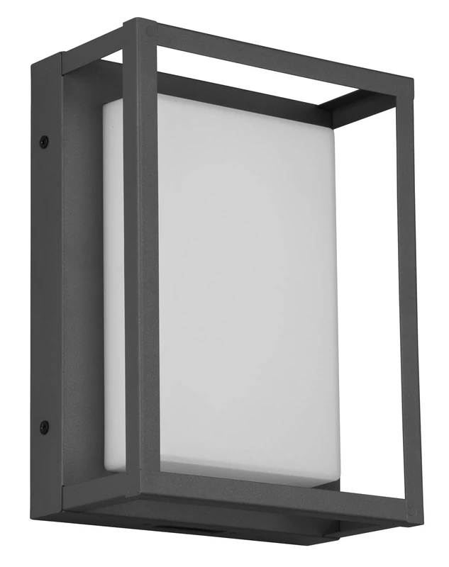 TRIO, Wall Light, Witham incl. 1 x LED,SMD,10,5 Watt,2300+3000+4000K,1100 Lm. Body: Metal, Antracite L:18 cm, H:24 cm, D:10 cm,IP54,DIP-Switch