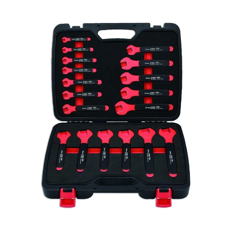 Laser 8558 Insulated Open Ended Spanner Set 18pc