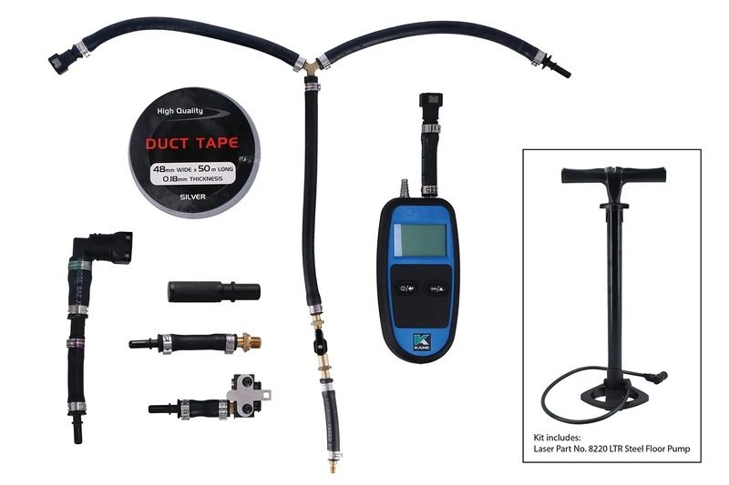 Laser 8467 EV Battery Integrity Pressure Test Kit - for Hyundai, Jaguar, Kia & Nissan