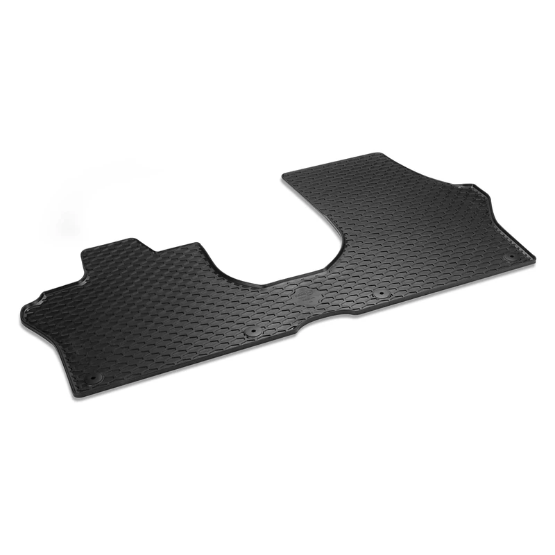 Volkswagen 1T3061551041 Rubber Doormat Plus Quality All-Weather Floor Mat Rubber Front One Piece Black