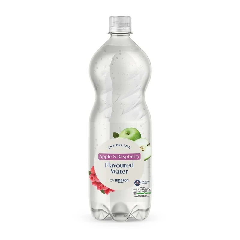 by Amazon Sparkling Apple & Raspberry Flavoured Water, 1L