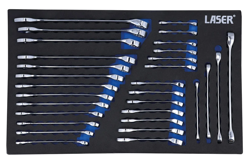 Laser 8481 Metric/Stubby/Star Spanner Set 30pc
