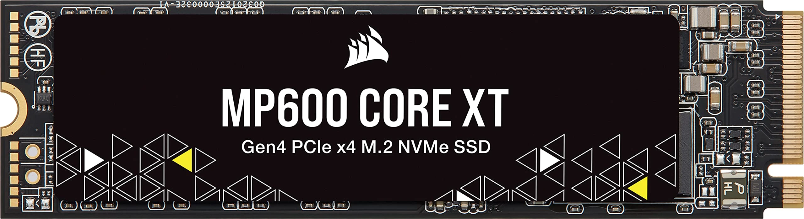 Corsair MP600 CORE XT 1TB PCIe Gen4 x4 NVMe M.2 SSD – High-Density QLC NAND – M.2 2280 – DirectStorage Compatible - Up to 5,000MB/sec – Great for PCIe 4.0 Notebooks and Desktops – Black