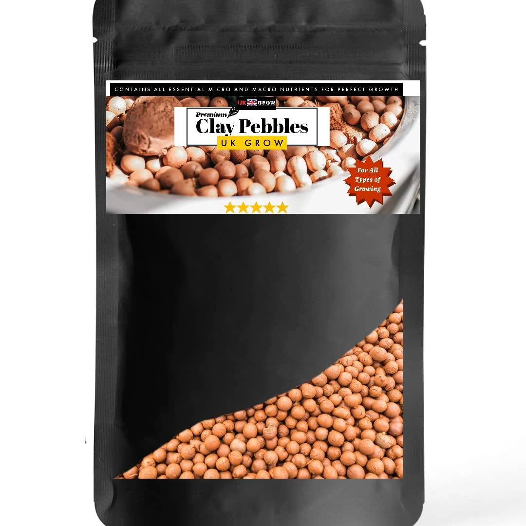 UK GROW Clay Pebbles 30L hydroponic Growing Substrate soil addative (30L)