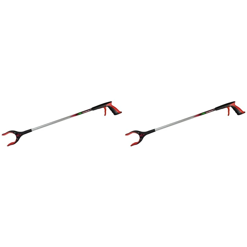 The Helping Hand Company LP2137IB Streetmaster Pro Extra, Red/Silver, 37-Inch & LP2133IB Streetmaster Pro-Litter Picker, Red/Silver, 33-Inch