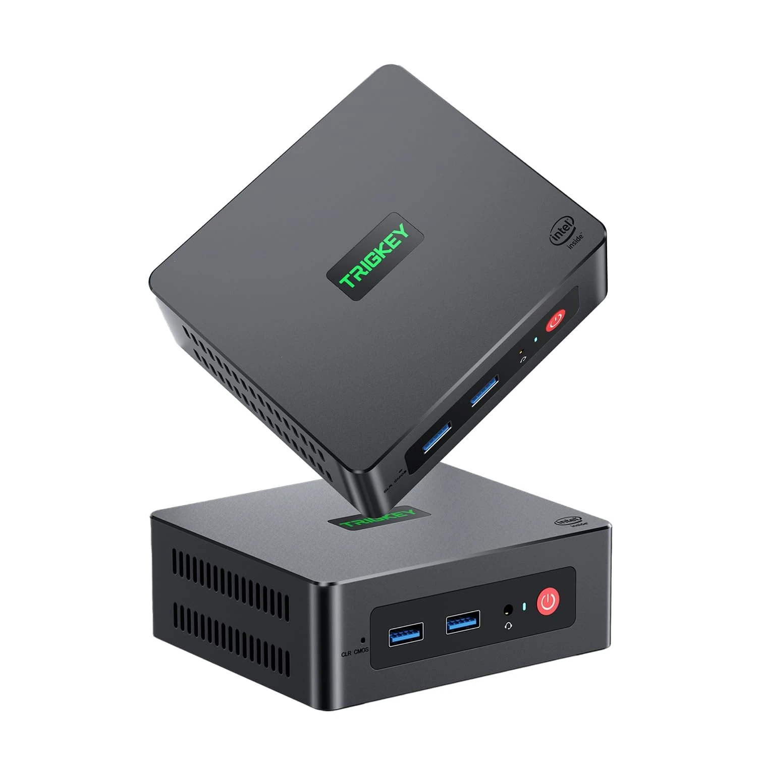 TRIGKEY G4 Mini Computer 12th Gen Intel N100 4C/4T 16G DDR4 500G M.2 SSD Mini PC Desktop PC,Wi-Fi 6 Working Micro PC, 4K@60Hz UHD Graphics Dual Display/BT 5.2