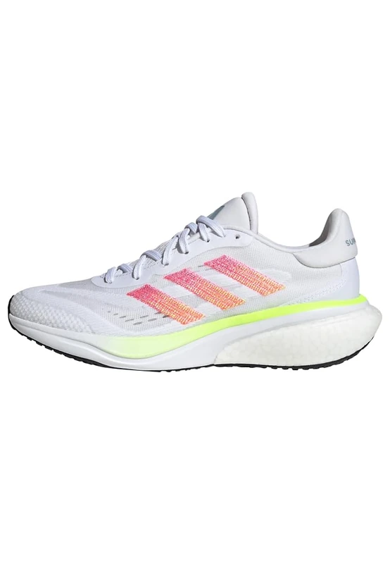 adidas Women's Supernova 3 Running Shoes, Cloud White/Lucid Pink/Wonder Blue, 4 UK - Image 1