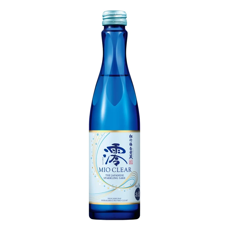 Shirakabegura MIO Clear Sparkling Sake 300ml 5.6% (Pack of 12) | Light & Delicate Japanese Sparkling Sake