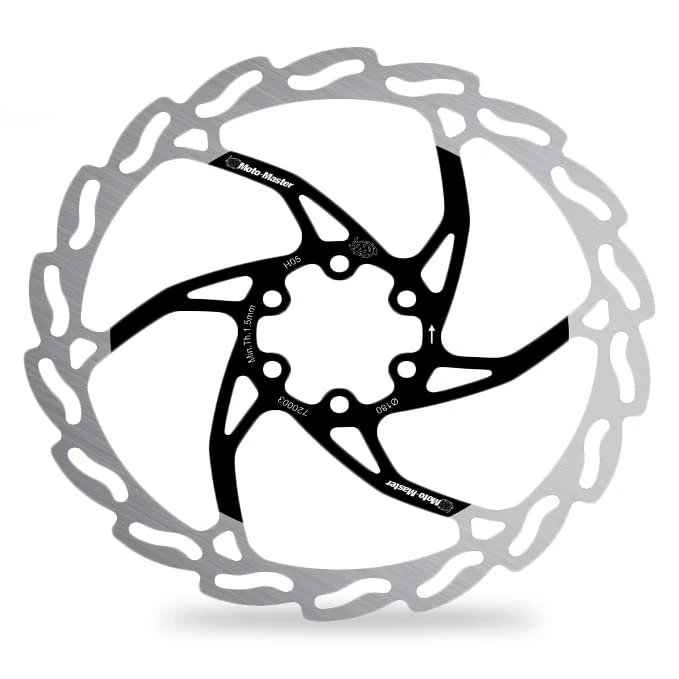 Moto Master Flame Bicycle Brake Disc 160 x 1.8 x 16.5 mm for Optimal Cooling and Resistance