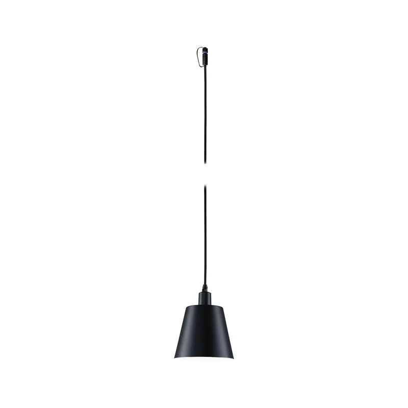 Paulmann 93104 Plug & Shine Pendant luminaire Kofia IP65 2W 160lm dimmable Anthracite Aluminium 3000K E14 lamp Replaceable max. 10W seawater Resistant