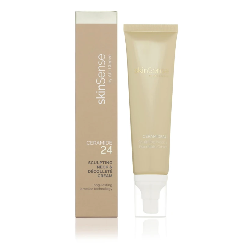 Skinsense Ceramide24 Sculpting Neck & Décolleté Cream 100ml, Anti-Wrinkle Neck Cream, Ceramide Neck Cream for Sagging Skin, Moisturising Lotion for Neck and Décolleté, Firming Face and Neck Cream