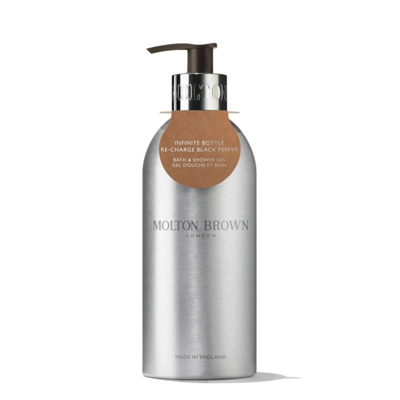 Molton Brown Re-Charge Black Pepper Bath & Shower Gel Infinite Bottle 400 ml