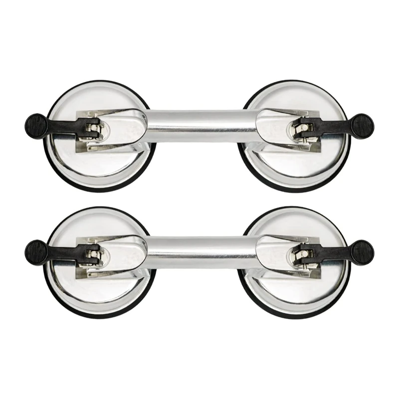 HARDY Aluminum Suction Cup with Handle 2pcs Set Bearing Glass Panels Repair Fine Dents Durable Durable Comfortable Size 2 x 115mm