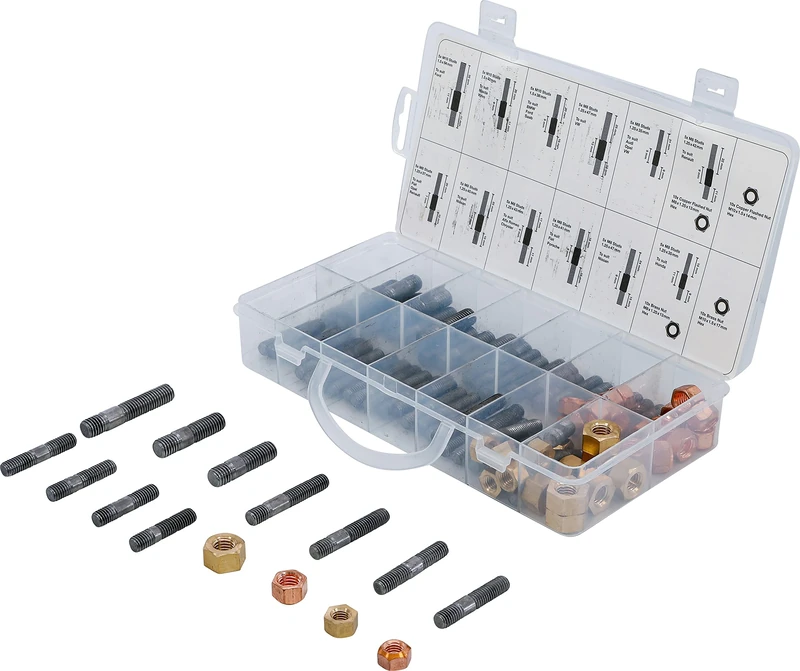 BGS 74293 | Intake / Exhaust Manifold Stud and Nut Assortment | 100 pcs.