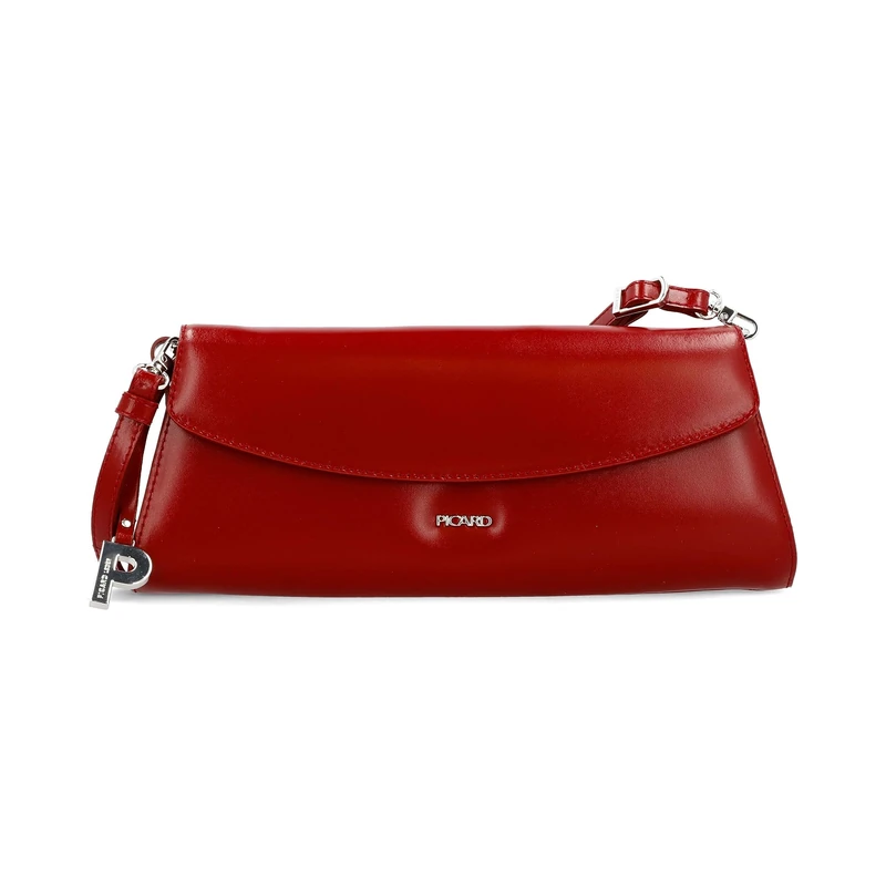 Picard Dolce Vita Women's Evening Bag Made of Genuine Leather Small, Medium with Magnetic Closure Evening Bag Everyday Going Out, red, Standard Size, Women's Bag