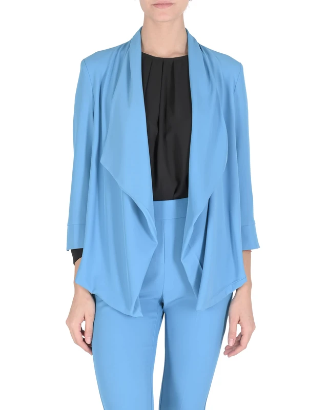 19V69 ITALIA Women's Jacket Cruz Black Tess. Flash Casual Blazer, L