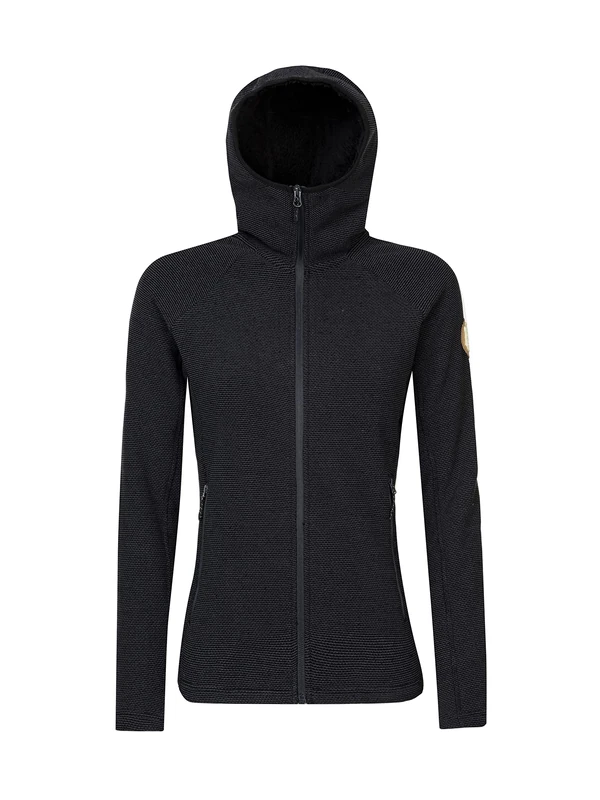 Rock Experience REWC02461 CRYSTAL HOODIE FZ Sweatshirt Men's O217 EBONY MEL+0208 CAVIAR XL