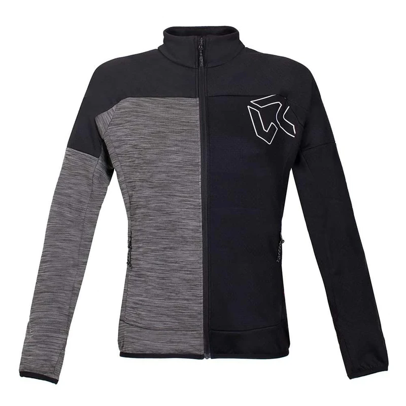 Rock Experience REWC02331 KOBRA MOCK NECK FZ Sweatshirt Women's 0208(CAVIAR)+O014(GREY MELANGE) S - Image 1