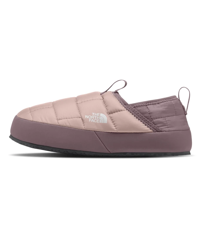 The North Face Kids Thermoball Traction Mules II, Pink Moss/Fawn Grey, 5